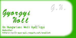 gyorgyi woll business card